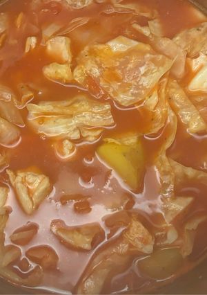 トマト煮(チキン、ジャガイモ、キャベツ)-レシピのメイン写真