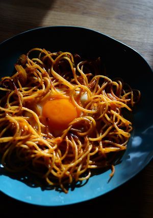 ナポリタン目玉焼き（リメイク）-レシピのメイン写真