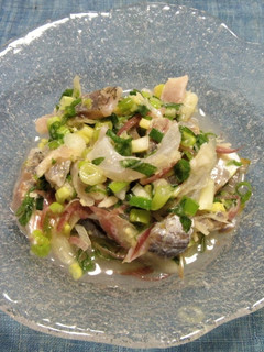 アジと香味野菜の甘酢漬け-レシピのメイン写真
