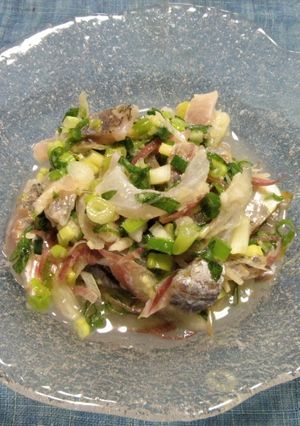 アジと香味野菜の甘酢漬け-レシピのメイン写真