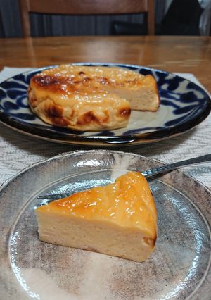 水切りヨーグルトと酒粕でベイクドチーズケーキ風-レシピのメイン写真