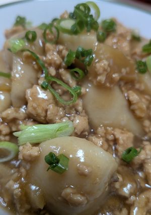 里芋の甘辛そぼろ煮♪ホクホクで美味しい〜-レシピのメイン写真
