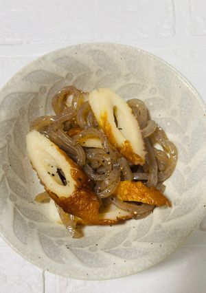 減塩に!ちくわと糸こんにゃくの一品-レシピのメイン写真