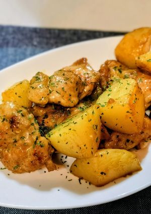 ご飯が進む！ポテチキ♪カレーマヨ醤油炒め-レシピのメイン写真
