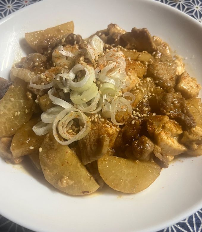 豚バラ豆腐大根-レシピのメイン写真