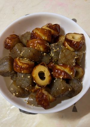 こんにゃくと竹輪の甘辛煮-レシピのメイン写真