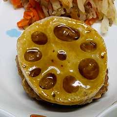 A picture of レンコンのはさみ焼き.