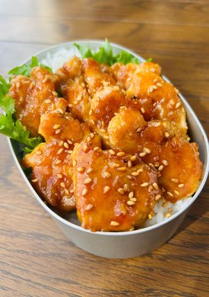 鶏むねで節約！チーズ照り焼き弁当-レシピのメイン写真