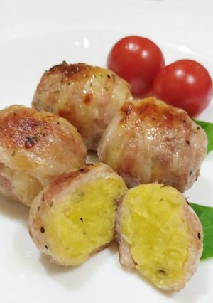 うちの味☆ハーブ香る♬肉ポテボール❤-レシピのメイン写真