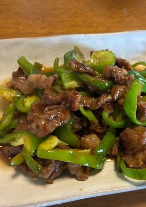 牛細切れ肉とピーマンの甘辛オイスター炒め-レシピのメイン写真