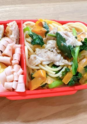 和風パスタ弁当-レシピのメイン写真