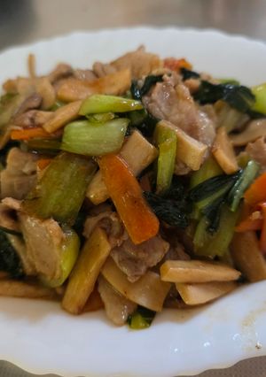 豚バラとチンゲン菜の旨味炒め-レシピのメイン写真