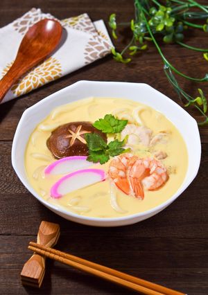 【小田巻蒸し】うどん入りどでかい満足茶碗蒸し-レシピのメイン写真