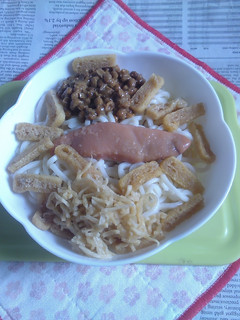 醤油うどん風冷やしうどん113納豆たらこ-レシピのメイン写真