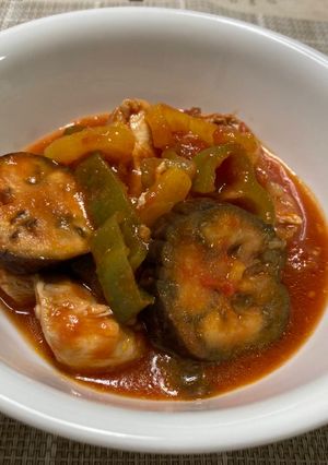 鶏肉と夏野菜のトマト煮-レシピのメイン写真