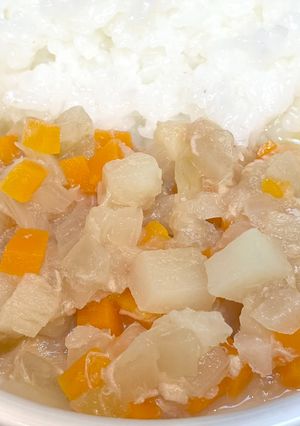 【保育園離乳食後期】ツナと野菜の煮物-レシピのメイン写真