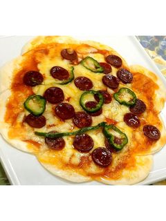 餃子の皮 de pizza★動画あり★-レシピのメイン写真