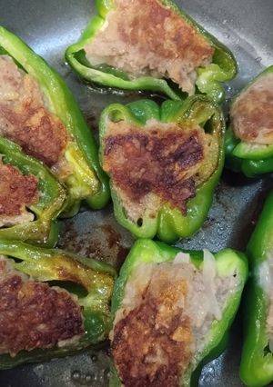 ピーマンの肉づめ-レシピのメイン写真