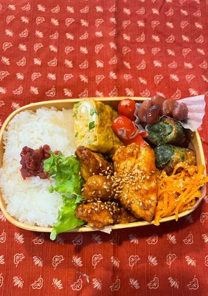 ヤンニョムチキン弁当-レシピのメイン写真