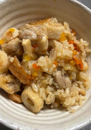 【時短早炊!】30分で鶏の炊き込みご飯-レシピのメイン写真