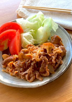 ＊豚肉と椎茸のヨーグルトケチャップ炒め＊-レシピのメイン写真