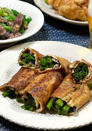 ねぎの薄揚げ巻き照り焼き♪-レシピのメイン写真
