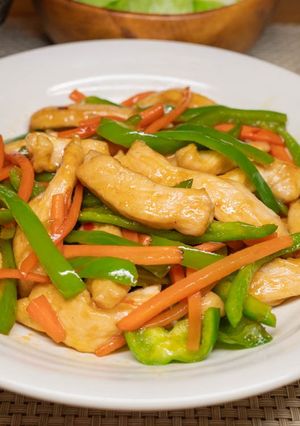 鶏胸肉の青椒肉絲っぽい炒めもの-レシピのメイン写真