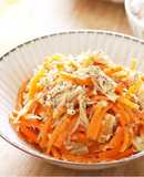 レンジで☆にんじんとえのきの無限ツナ和え