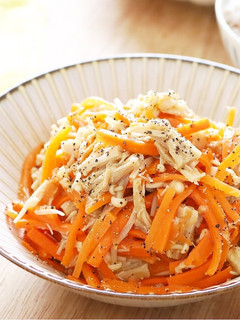 レンジで☆にんじんとえのきの無限ツナ和え-レシピのメイン写真