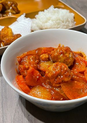 豚ひき肉ミートボール トマトソース煮込み-レシピのメイン写真