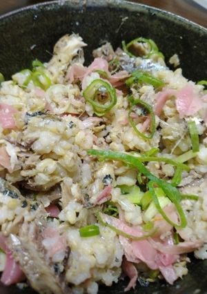 秋刀魚と甘酢生姜の混ぜ込みご飯-レシピのメイン写真