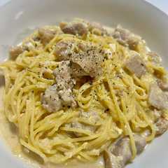 ワンパン濃厚クリームパスタ-レシピのメイン写真