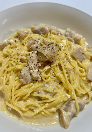 ワンパン濃厚クリームパスタ-レシピのメイン写真
