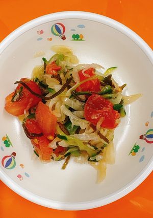 キャベツとトマトの塩昆布和え-レシピのメイン写真