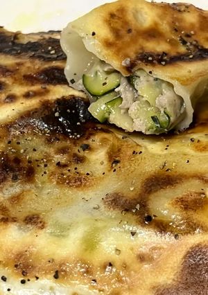 ズッキーニと挽肉の洋風餃子-レシピのメイン写真