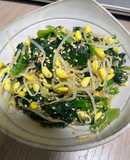 豆もやしとほうれん草のナムル