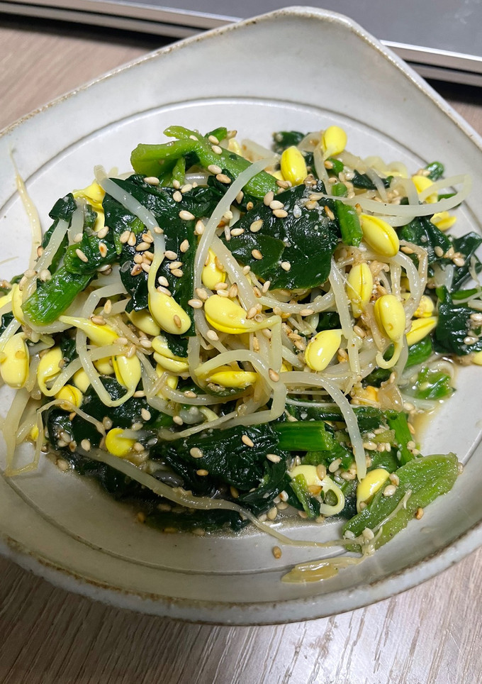 豆もやしとほうれん草のナムル-レシピのメイン写真