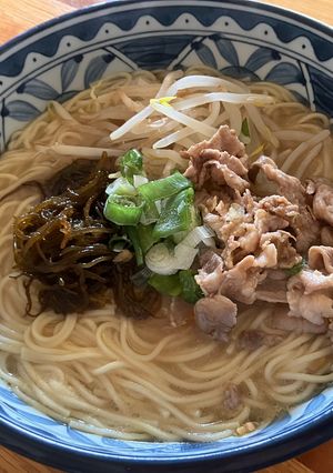 ハマる！モズクと甘辛肉&マルタイラーメン-レシピのメイン写真