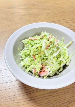 キャベツとカニカマのはちみつマヨコールスロー-レシピのメイン写真