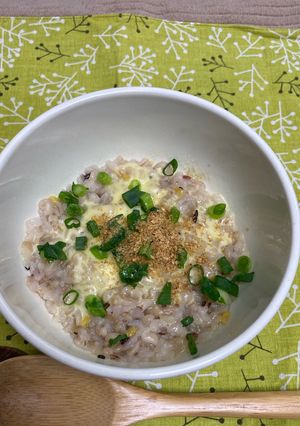 ☆昆布茶×チーズのレンチンお粥☆-レシピのメイン写真