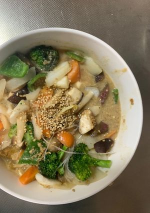 お一人様洋風味噌ドレ味根菜たっぷり野菜炒-レシピのメイン写真
