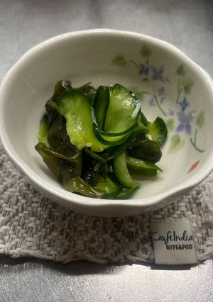 シンプルわかめときゅうりの酢の物-レシピのメイン写真