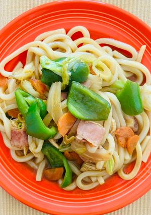 カレー焼きうどん-レシピのメイン写真