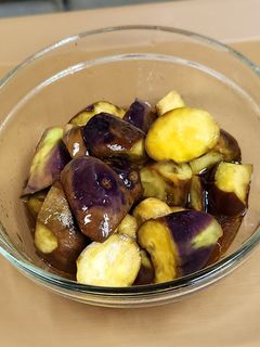 レンチンだけで!ピリ辛ナスの南蛮漬け-レシピのメイン写真