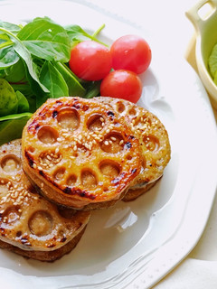 レンコンの挟み焼き-レシピのメイン写真