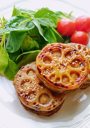 レンコンの挟み焼き-レシピのメイン写真