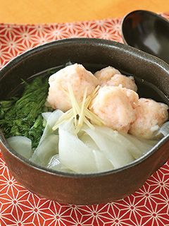 ひらひら大根とえび団子のスープ-レシピのメイン写真