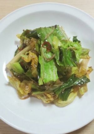 じゃことキャベツの牡蠣だし醤油炒-レシピのメイン写真