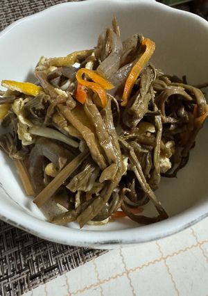 [覚書]母の味ゼンマイの煮物-レシピのメイン写真