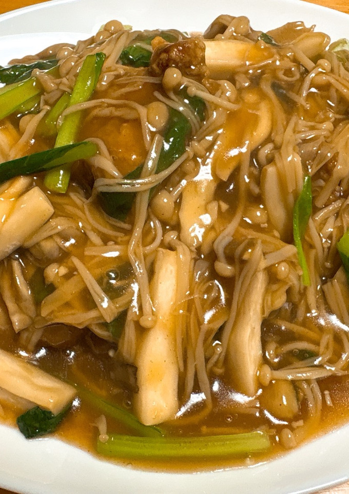 鷄の唐揚げの和風きのこあんかけ-レシピのメイン写真